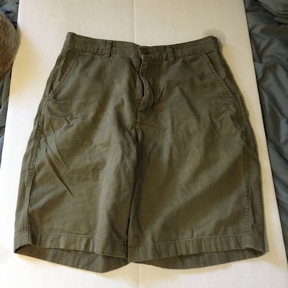 Patagonia men’s shorts, size 32, all live, greenish brownish color